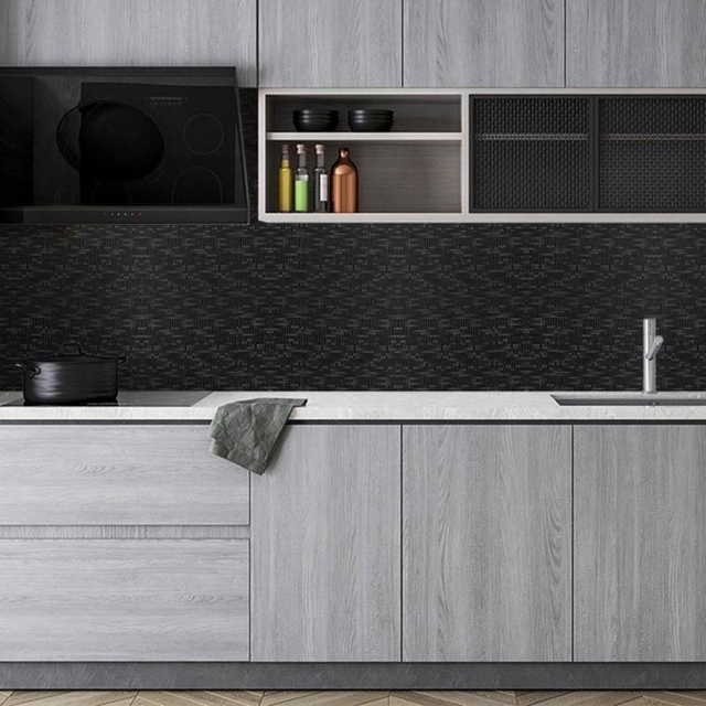 다용도 필름시트지 50cmX2.5m 메탈엠보 블랙 벽지