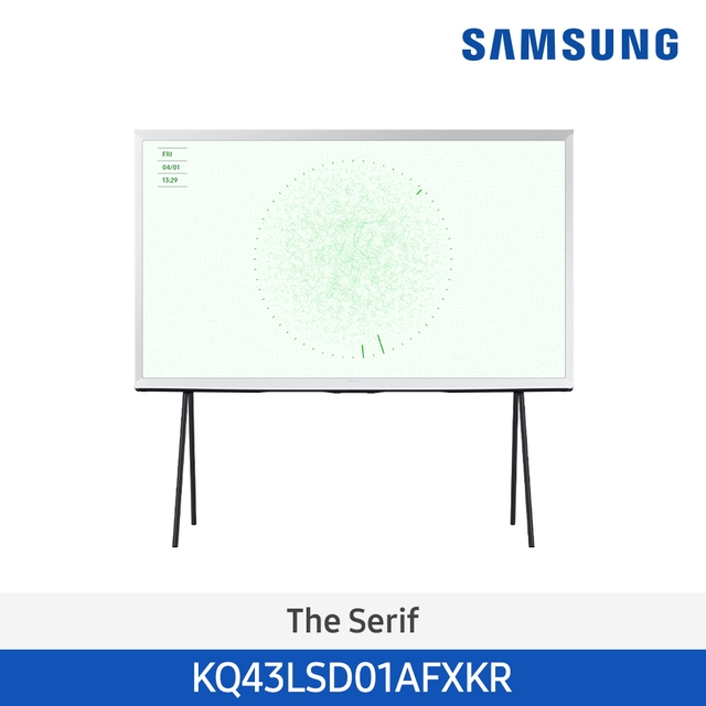 [삼성전자] 24년 NEW 삼성 Lifestyle The Serif QLED 4K TV 108cm 화이트 KQ43LSD01AFXKR